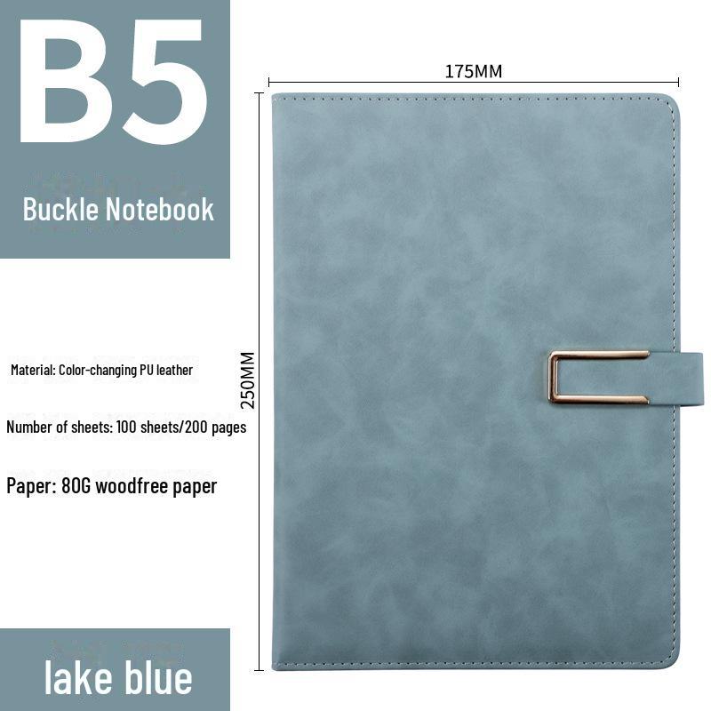 Креативный блокнот формата A5/B5 с U-образной пряжкой в проволочном переплете — настраиваемый логотип, идеально подходит для офисных встреч и студентов