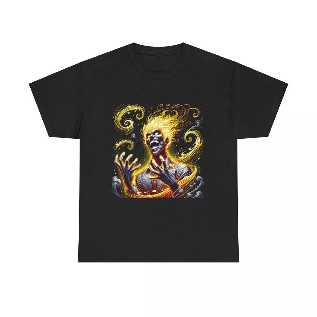 Fire Starter Unisex Tee, Flames Graphic T-Shirt, Pyro Wildfire Shirt, Bonfire