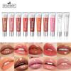 DIMSHOW Lustrous and Sparkling Lips, Pearlescent Moisturizing Lip Gloss, Hydrating and Brightening Soft Tube Lip Color Glaze