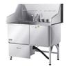 VEVOR 304 Stainless Steel Dog Washing Station, 127 cm Pet Grooming Tub with Non-Slip Low-Slope Ramp, Storage Drawer, Hot & Cold Faucet
