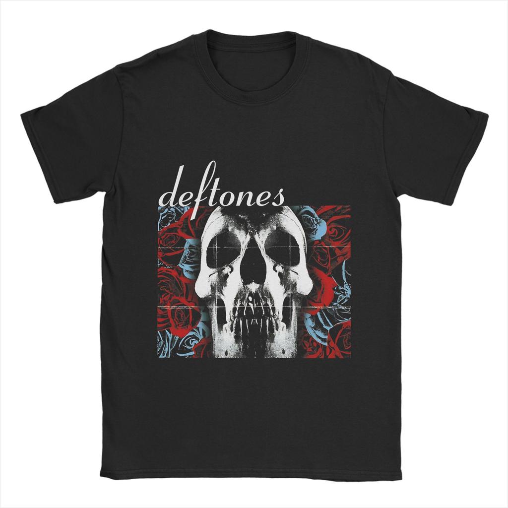 Мужская футболка D-Deftones Смешная футболка с коротким рукавом и круглым вырезом 100% хлопок 6XL Одежда