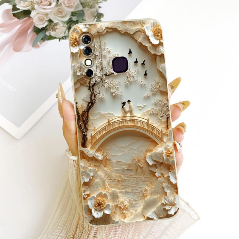 Cute Printed Phone Case For Infinix Hot 8 8Lite X650 X650C Soft Silicone Shockproof Cases For Infinix Hot 8 Lite Hot8 Bumpers