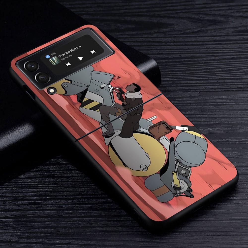 Scavengers Reign Comic Case для Samsung Galaxy Z Flip3 5G Flip4 PC Hard Phone Shell Z Flip 4 3 Black Coque Zflip3 Zflip4 Cover