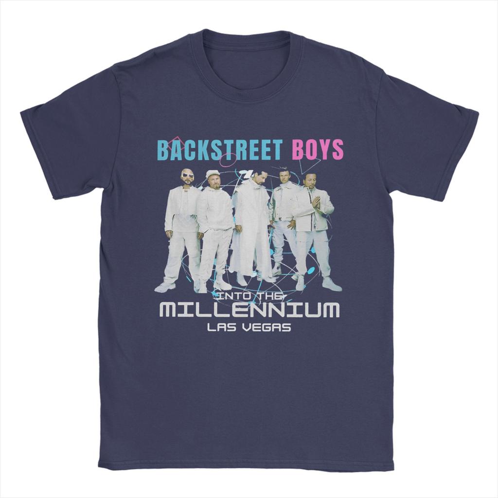 Backstreet Boys Millenniums Tour T-Shirt for Men Band Music Cotton Tees Round Neck Short Sleeve T Shirts Plus Size merchandise