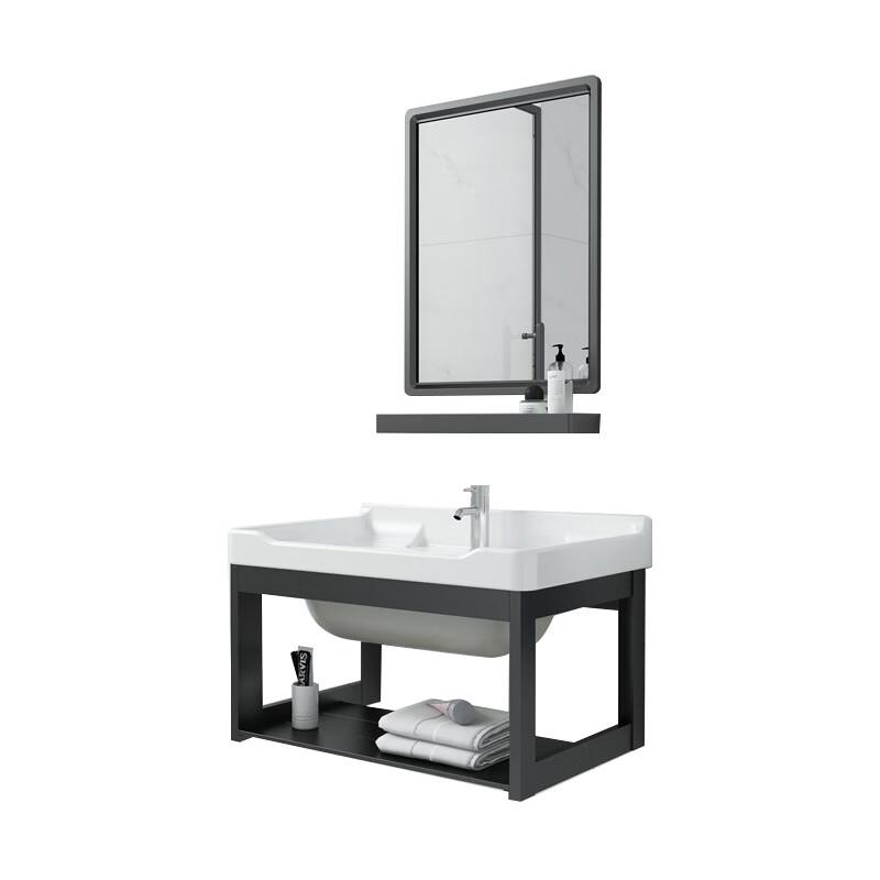 Light Luxury Bathroom Vanity with Integrated Basin
