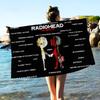 Плед из микрофибры RadioheadS Быстросохнущие пляжные полотенца Большой размер с принтом Супервпитывающее полотенце-плед для бассейна