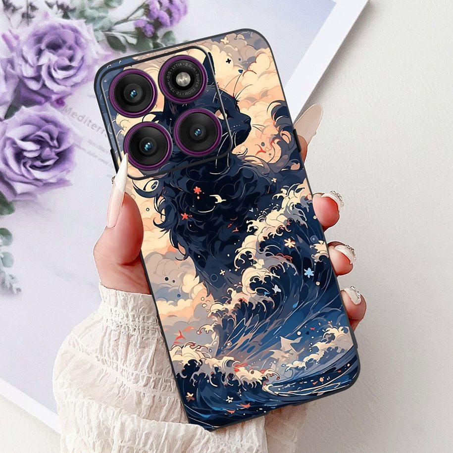 For Cover Motorola Moto Edge 60 Case Moto Edge 60 Pro Phone Cases Cool Dragon Carp Silicon Funda For Moto Edge60 Fusion 60s Capa