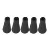 5PCS Archery Arrow Tip 8MM Inner Diameter Rubber Arrow Points For Arrows Training Outdoor Black