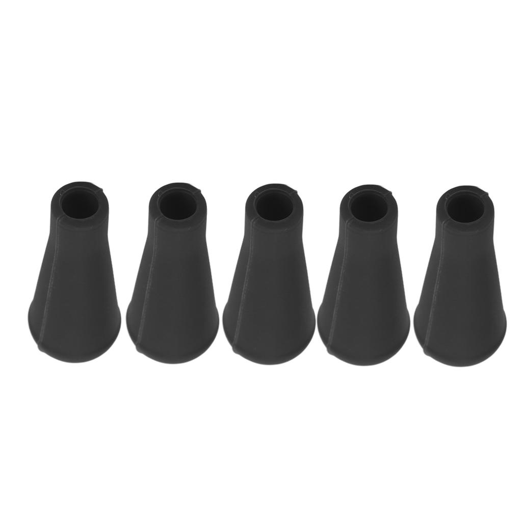5PCS Archery Arrow Tip 8MM Inner Diameter Rubber Arrow Points For Arrows Training Outdoor Black