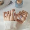 3Pcs/set Korean Colorful Resin Rings For Women Girls Vintage Simple Acrylic Rings Set Fashion Jewelry Accessories Party Gifts
