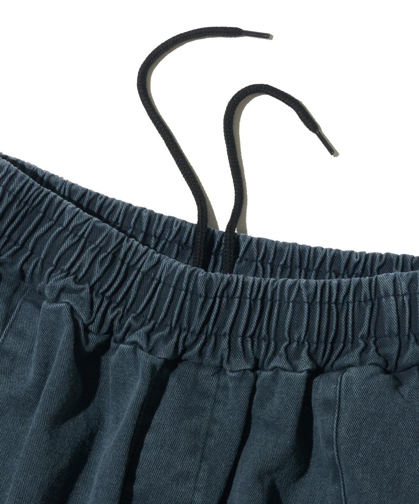 OTHERFITS Bio One-Pleat Wide Cotton Pants (Navy)