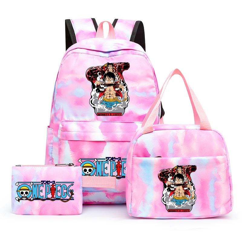 3 шт./компл. аниме цельный рюкзак с ланч-боксом пенал для школьников рюкзак для мальчиков и девочек мужчин и женщин дорожная сумка Mochila Rucksak