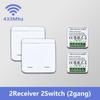 433MHz Universal Wireless Switch Mini Relay Receiver Module 4 Styles of Remote Controls For LED Light Smart Home Automation