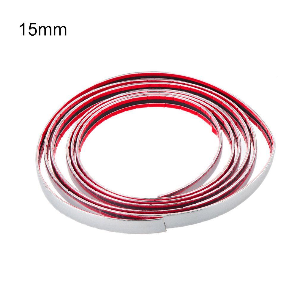 Width Styling Auto DIY Moulding Trim Adhesive Sticker  Bumper Protective Car Body Chrome Strip