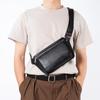 Genuine Leather Men's Chest Bag Genuine Leather Casual Carry-on Small Backpack Lightweight Crossbody Bag