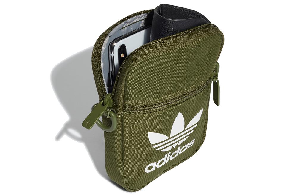 adidas Оригинальная сумка через плечо из полиэстера Regular Унисекс Зеленая GN5462