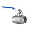 304 Stainless Steel 2-Piece Internal Thread Ball Valve, Sizes 1/2", 3/4", 1