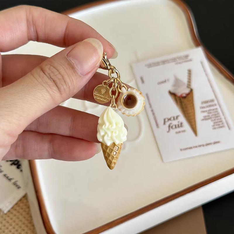Творческий уникальный пончик хлеб кофе телефон брелок ремешок кулон шнурок имитация еды игрушки брелок сумка аксессуары подарок