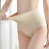 Women Briefs Cozy Soft Breathable Anti-pilling Intimacy Solid Color High Waist Anti-septic Moixture-wicking Women Underpants