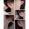 [ChicSilver] ball piercing ladies Leave it on gold k18 gold round ball earrings 3mm simple accessories