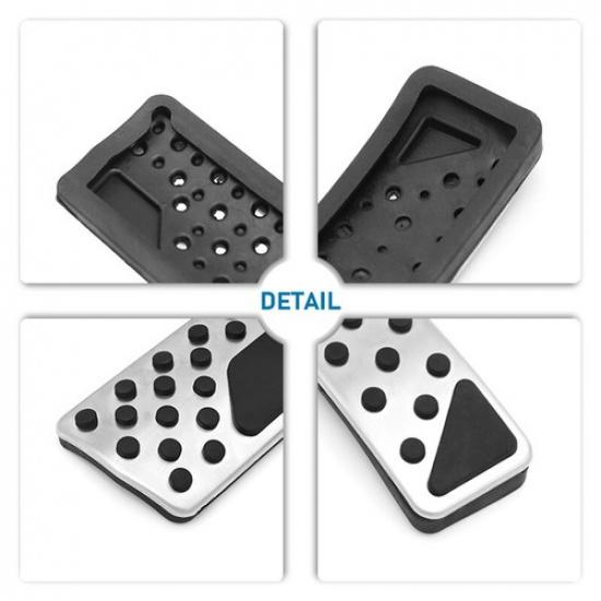 Vehicle Throttle Brake Pedals Aluminum + Rubber For Dodge Durango 2011-2018 2PCS