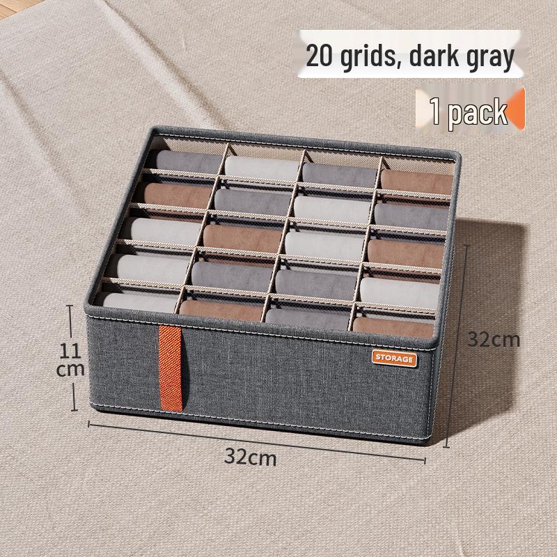 Органайзер из моющейся ткани большой вместимости для нижнего белья и носков