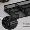 Sturdy Metal Office Drawer Organizers Tray Desktop Storage Container For Pens Files Paper Clip