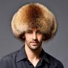 Зимние теплые шапки из искусственного меха для женщин и мужчин, высококачественные, теплые, из меха черной лисы, натурального меха енота, ветрозащитные, русские ушанки