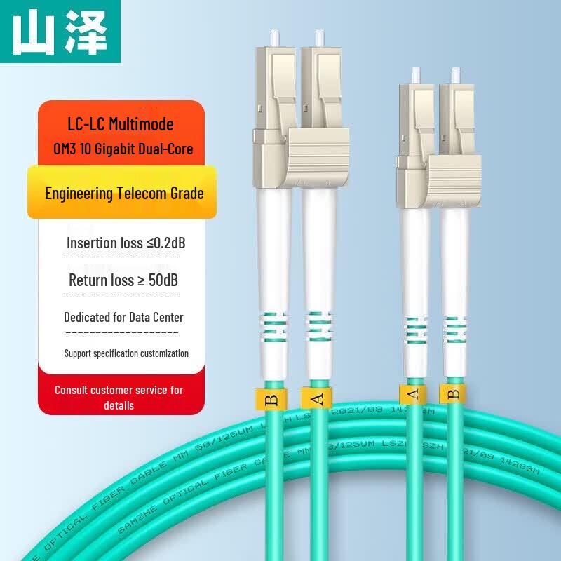 Sanze LC-LC OM3 Multimode Fiber Optic Patch Cable