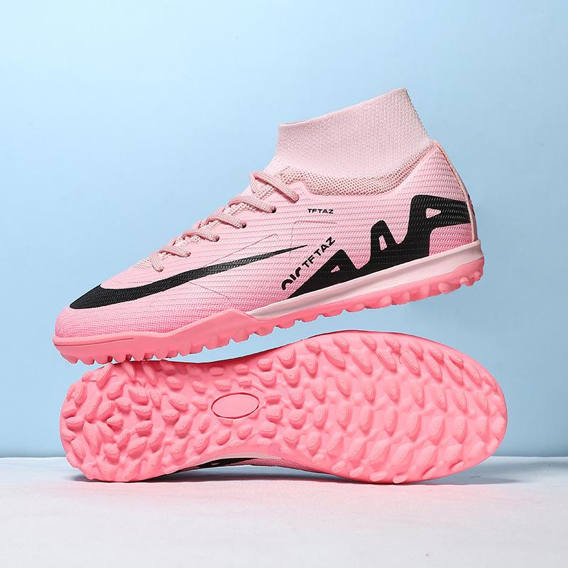 Новые бесшовные футбольные бутсы с верхом из материала Flyknit, высокие, для Еврокубка, молодежные шиповки, профессиональная спортивная обувь для тренировок
