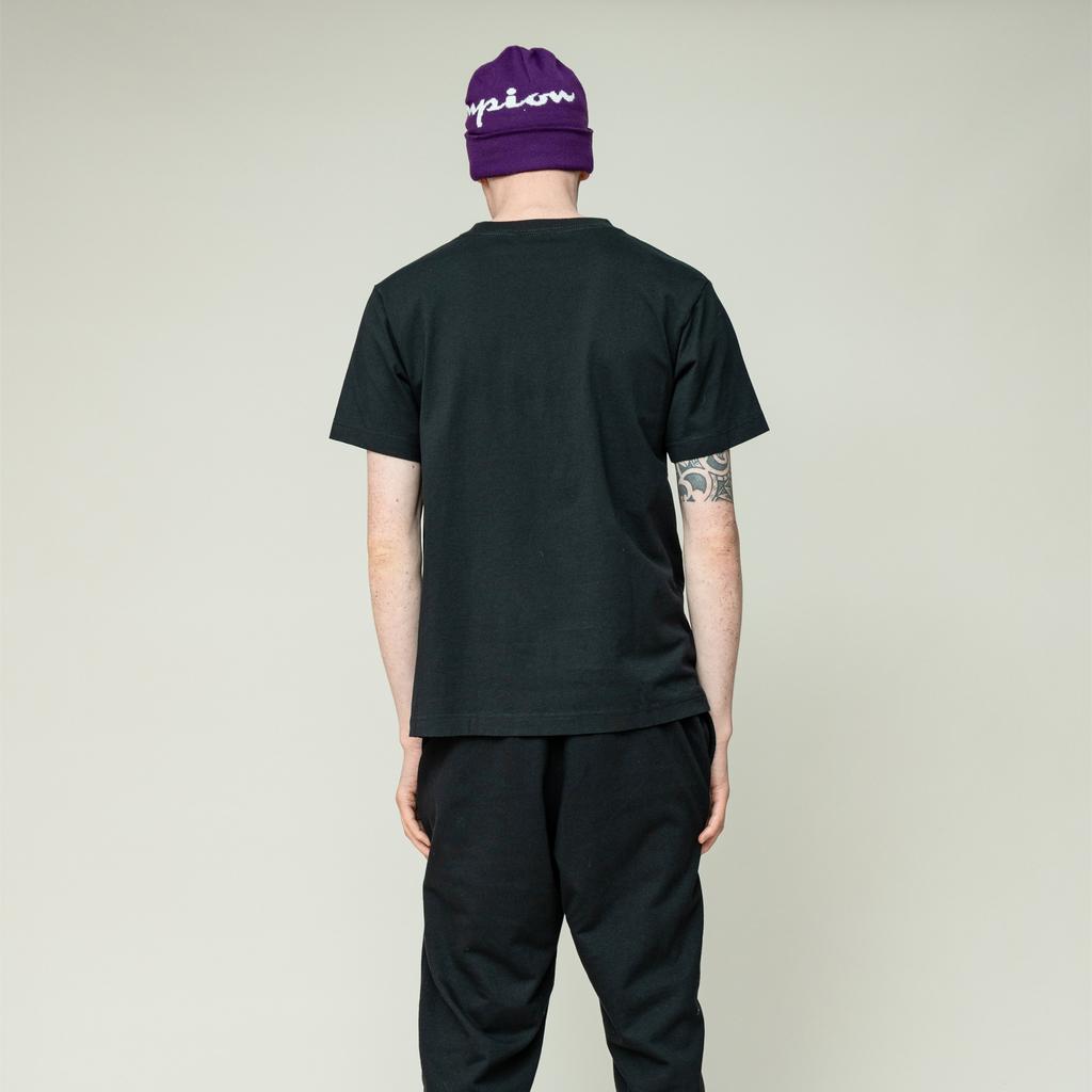 Champion T Shirt Japan Version Unisex Black C3-Q301-C090