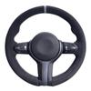 Черная замшевая оплетка руля для BMW M Sport F30 F31 F34 F10 F11 F07 X1 X2 X3 F25 F32 F33 F36 F48 F39 Автоаксессуары