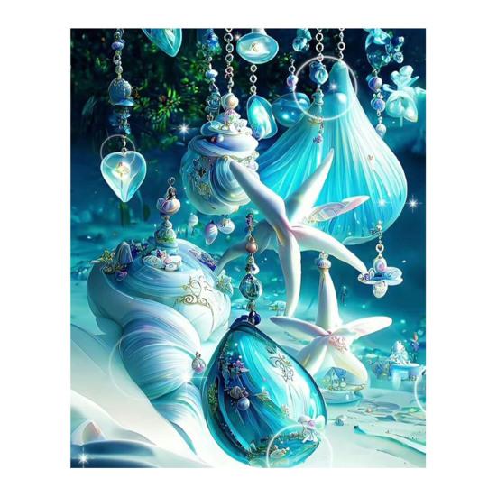 Пейзаж Алмазная мозаика с изображением океанских ракушек, принт, повышение креативности, снятие стресса, мозаика, алмазная вышивка, украшение для дома, сделай сам, подарок