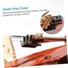 STOBOK 4-Piece Violin Tuner, String Adjuster, Metal Tuner with High-Precision Screws for Easy Adjustment, Anti-Slip Design