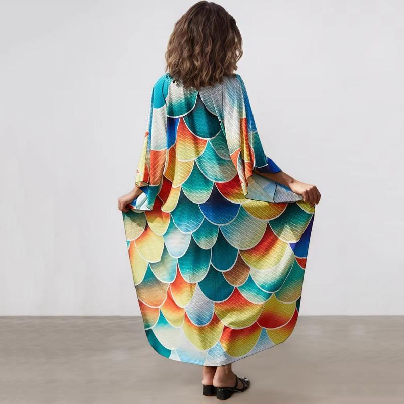 Xitao Платье с разрезом сбоку и рукавами «летучая мышь» GJ1192