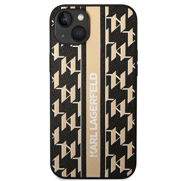 Etui do iPhone 14 Plus Karl Lagerfeld Monogram Stripe Brązowy