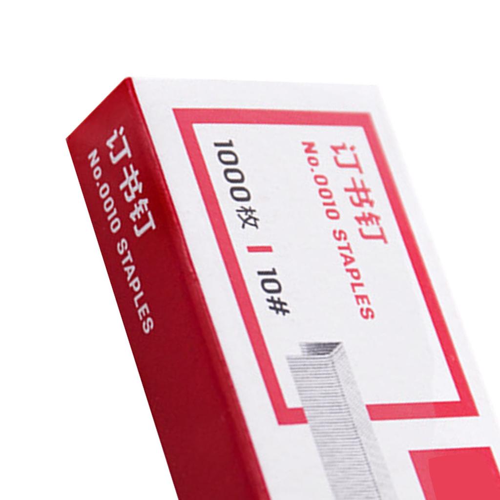 1 Box of Stapler Staple Metal Heavy Duty Paper Staple Flat Strong Staples for Office Desktop School