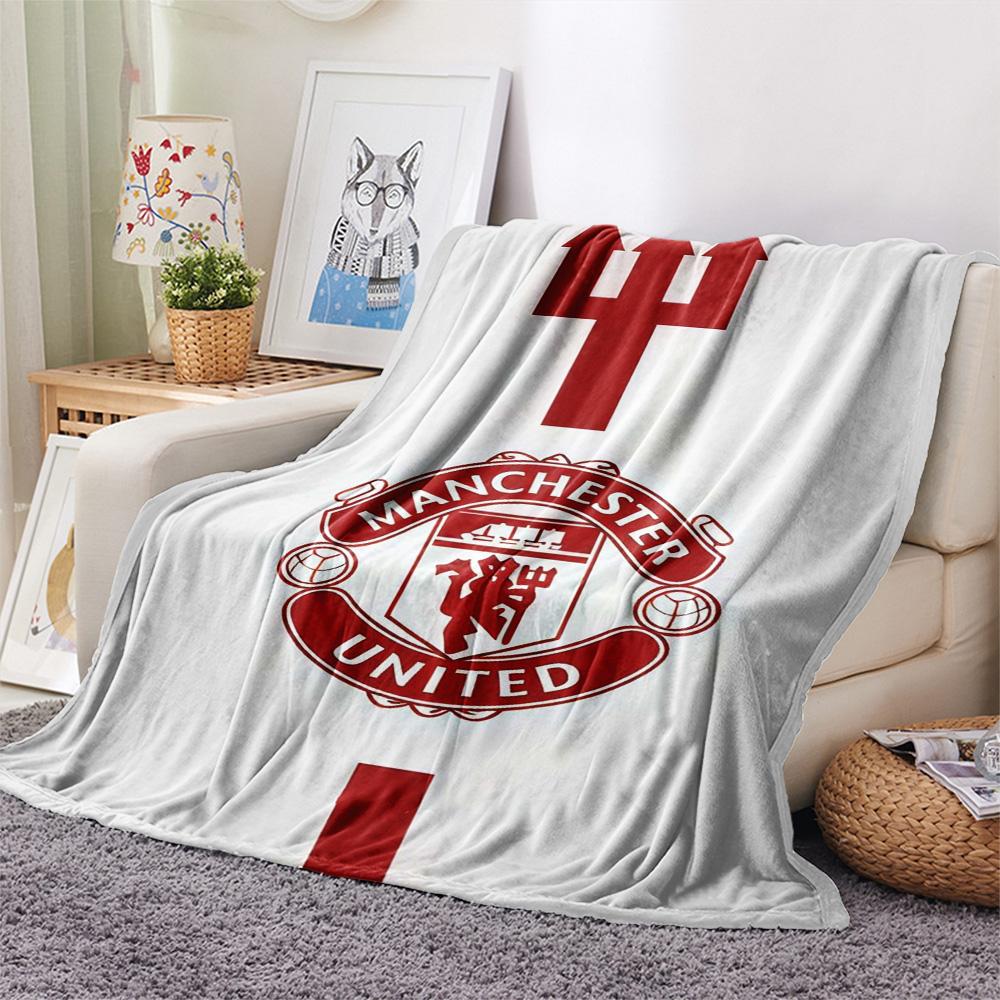 Man Utd Print FlAannel Blanket, High quality Comfortable for All Seasons, Home Decor, Warmth and Comfort