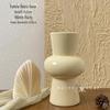 Nude Artificial Lily Flower Arrangement for Living Room Decor - High-End Vase Ornaments & Floral Art Props
