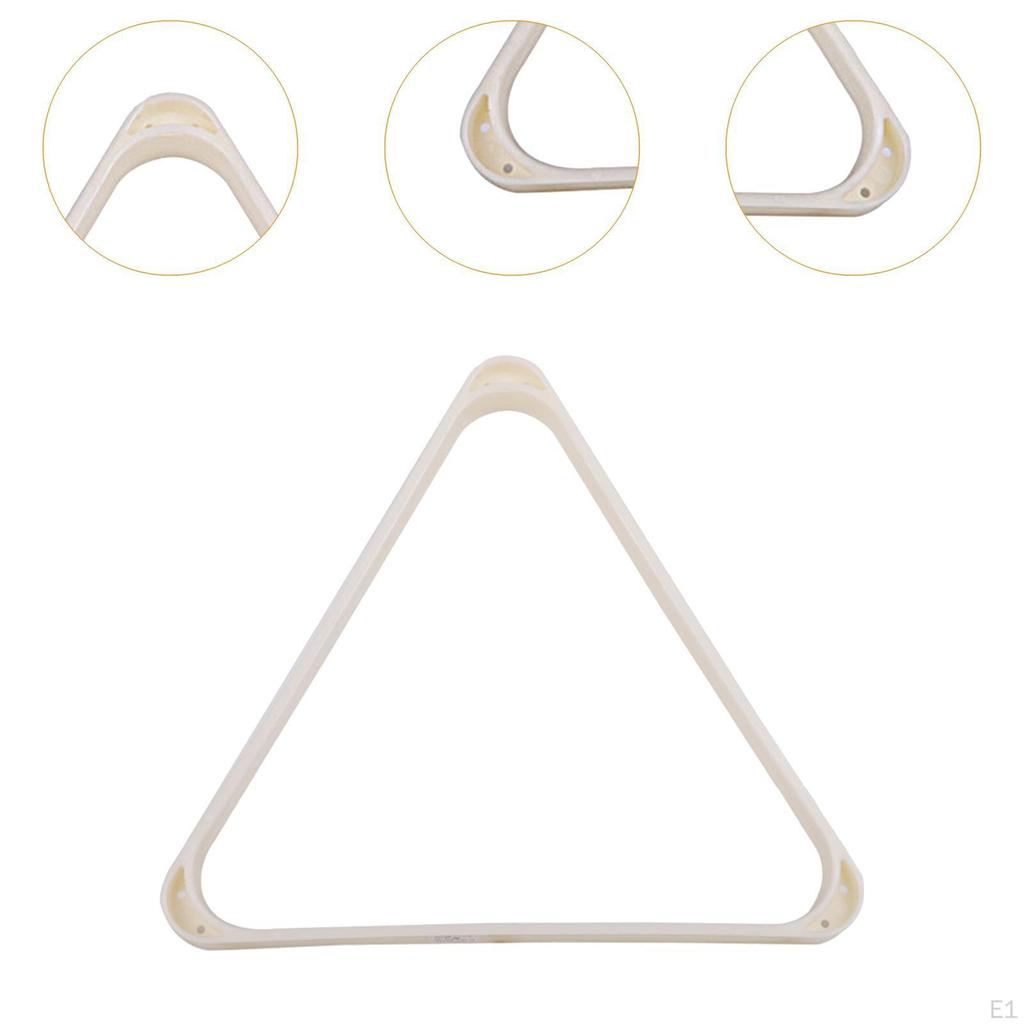 Треугольная стойка для бильярдного стола, прочная, белая, для сбора бильярдных мячей