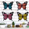 4pcs Butterfly Wall Pendant Creative Wrought Iron Ornaments