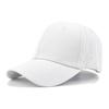 Stylish Plain Cotton Baseball Cap with Sun Protection and Embroidered Design