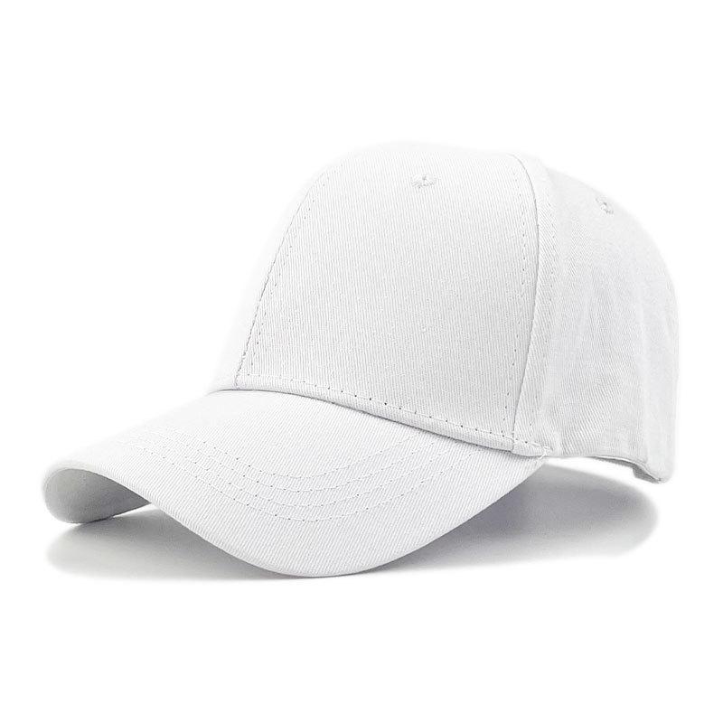 Stylish Plain Cotton Baseball Cap with Sun Protection and Embroidered Design