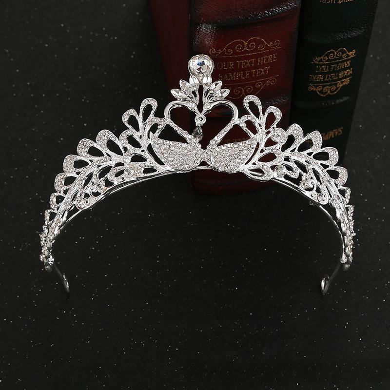 Korean Style Bridal Crown High End Wedding Headwear Studio Shooting Crystal Rhinestone Metal Crown