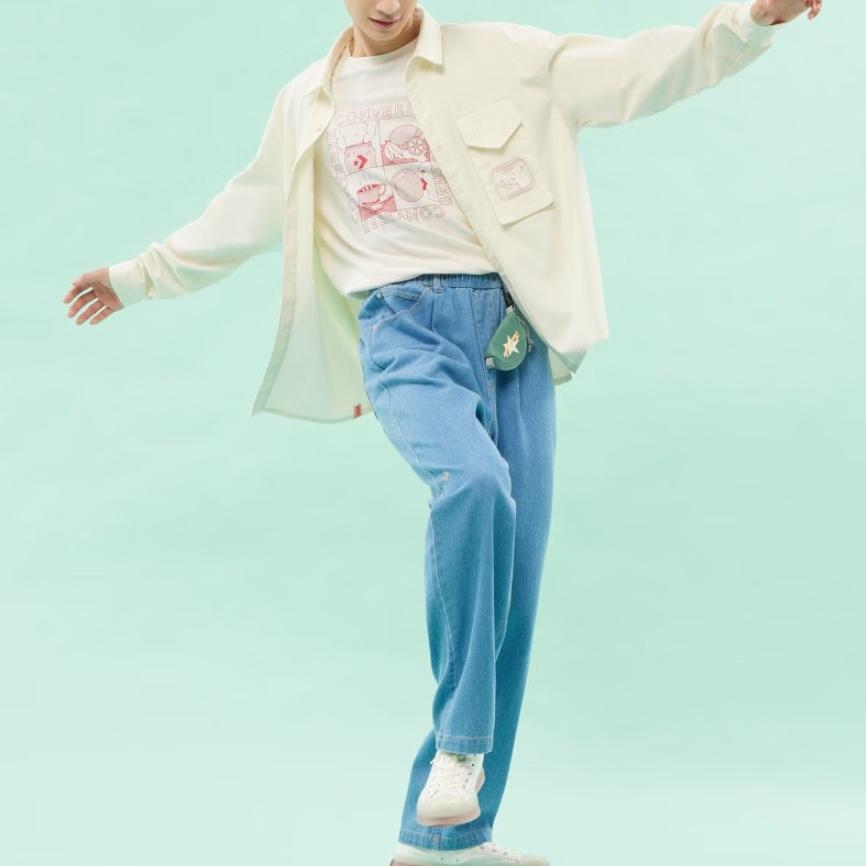 Converse YOTR Woven Shirt Asia Sizing 'Egret' Men's 10025506-A01
