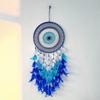 Wall Decor Dream Catcher Wall Art Charm Blue Hanging Home Decor Good Luck Blue Evil Eye Dream Catcher