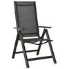 vidaXL 5-tlg. Bistro-Set Schwarz und Anthrazit