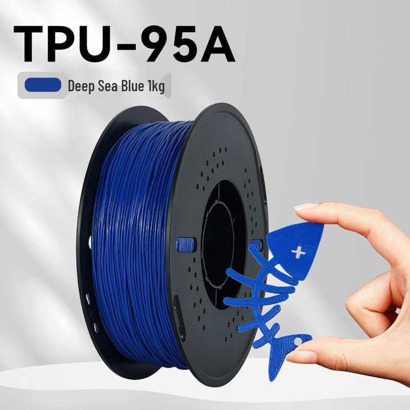 1KG TPU 3D Printing Filament, 1.75mm, Soft & Elastic for FDM Printers