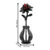 Building Blocks, Adult And Children'S Gifts, Red Dahlias, Creative Bouquet Models, Diy Home And Desktop Decoration, Compatible