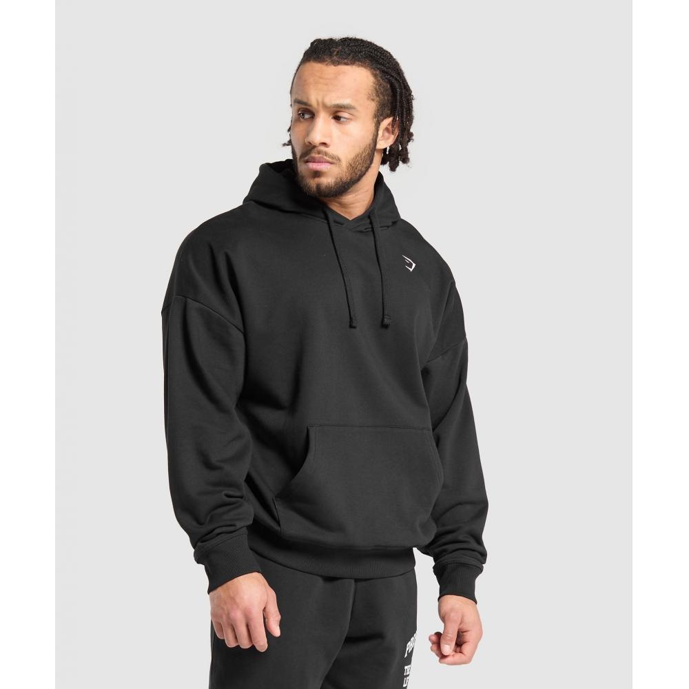 Gymshark Толстовка с капюшоном Heavy Duty Apparel черного цвета A7a4s Bb2j